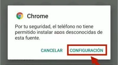 Haga clic en Configuración